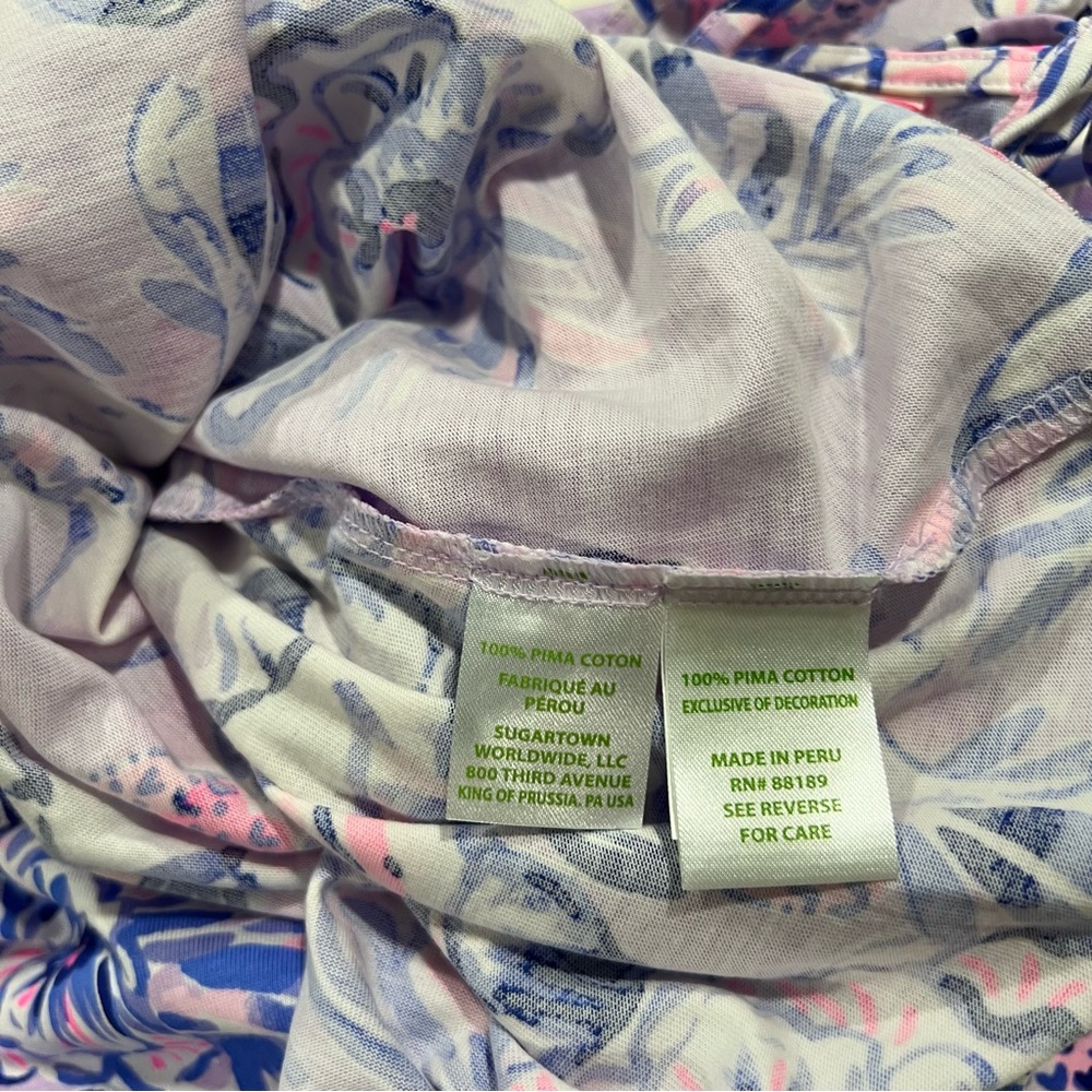 Lilly Pulitzer Margot Lilac Trunks In The Air Sleeveless Shift Mini Dress L NWT - Picture 6 of 6